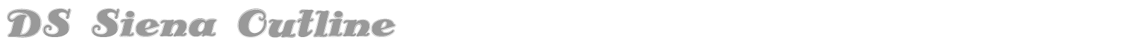 DS Siena Shadow font preview